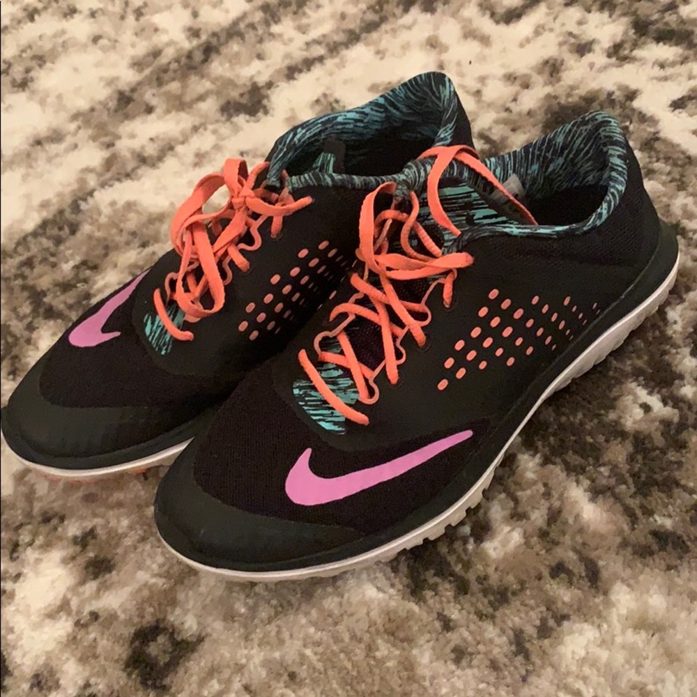 Nike fitsole black teal and pink